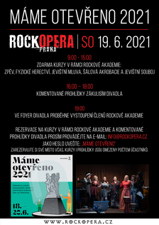 RockOpera Praha - Máme otevřeno 2021 